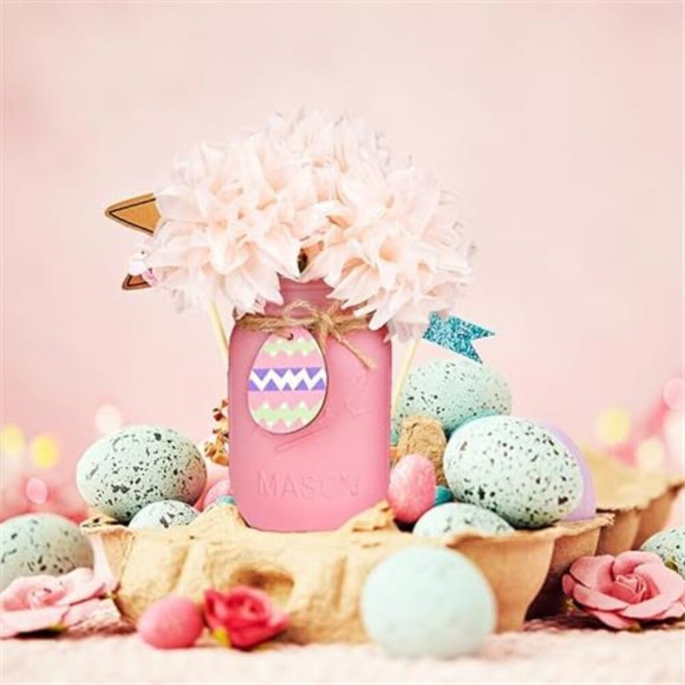 Easter Decorations, Easter Mason Jars Decoration, Easter Farmhouse Decor - Picture 5 of 6